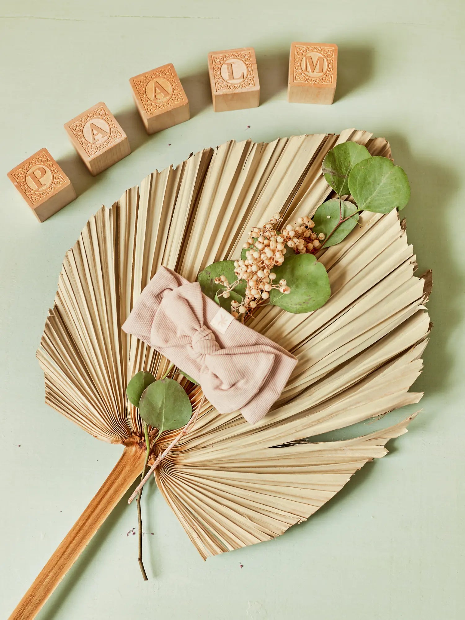 Riley organic ribbed knotted baby girl headband | Paalm Baby Nigeria