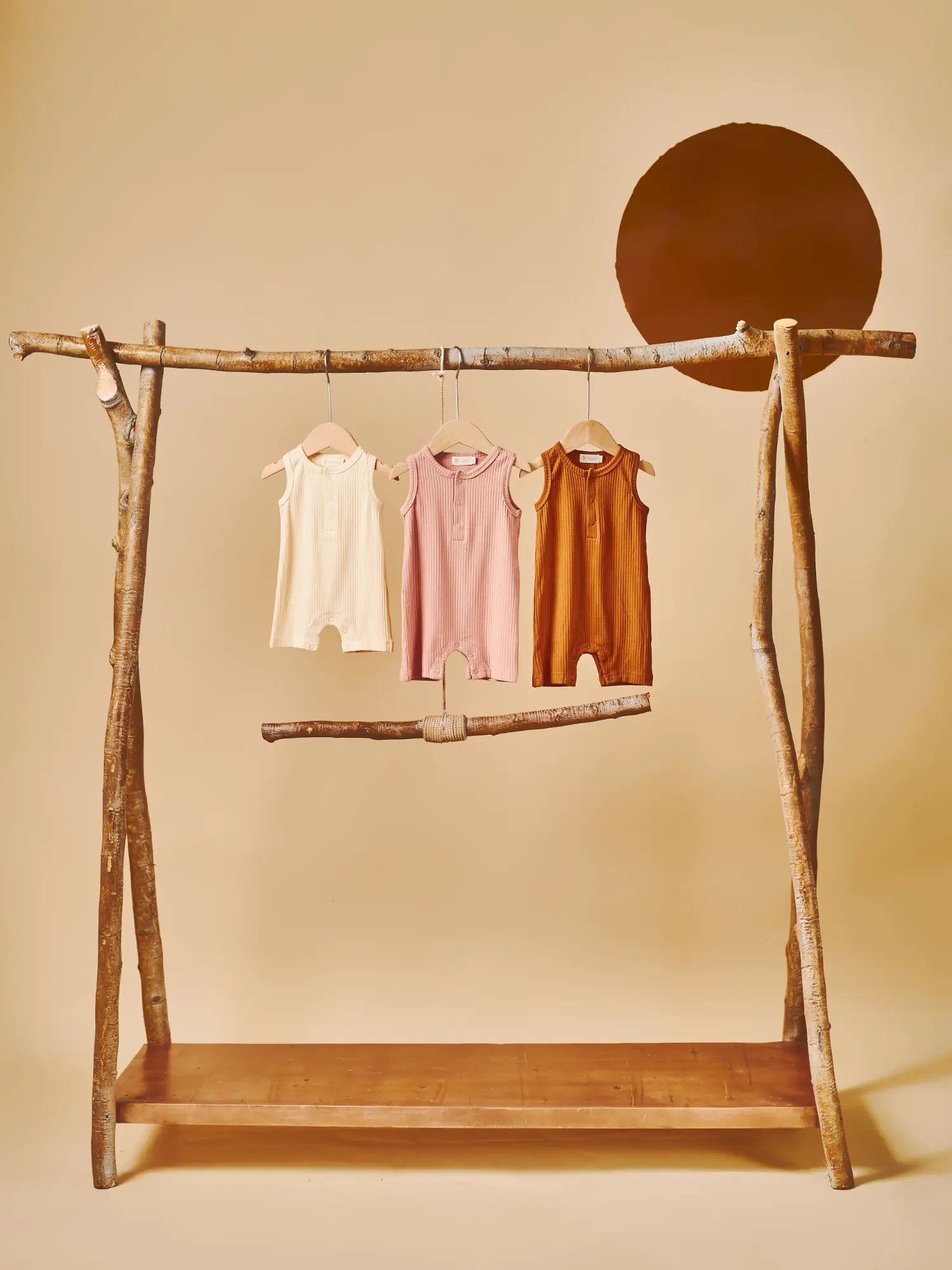 Noli organic ribbed baby romper - GOTS certified cotton | Paalm Baby Clothing Nigeria