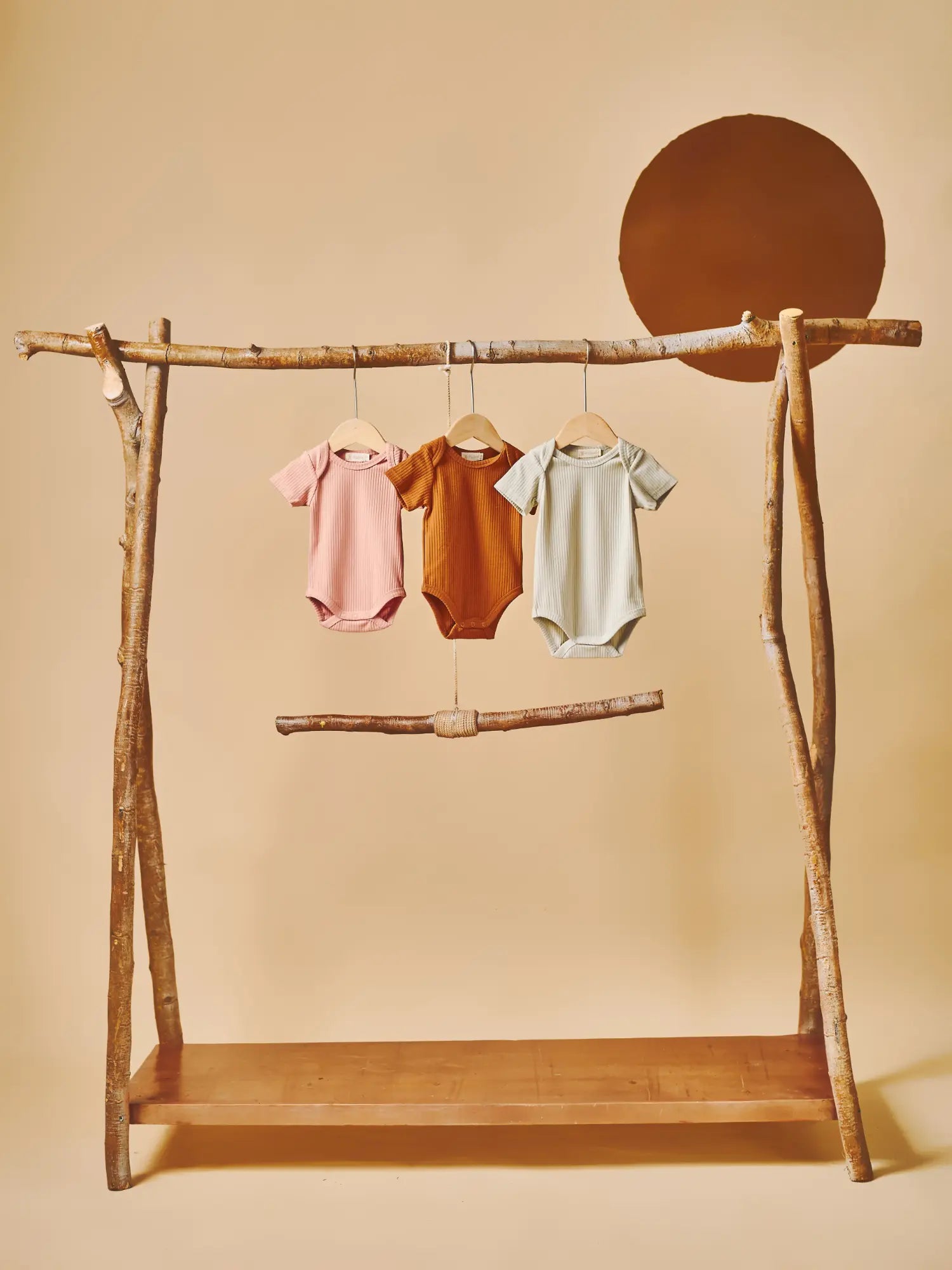 Ari organic ribbed baby bodysuit onesie - lead-free snaps | Paalm Baby Clothing Nigeria