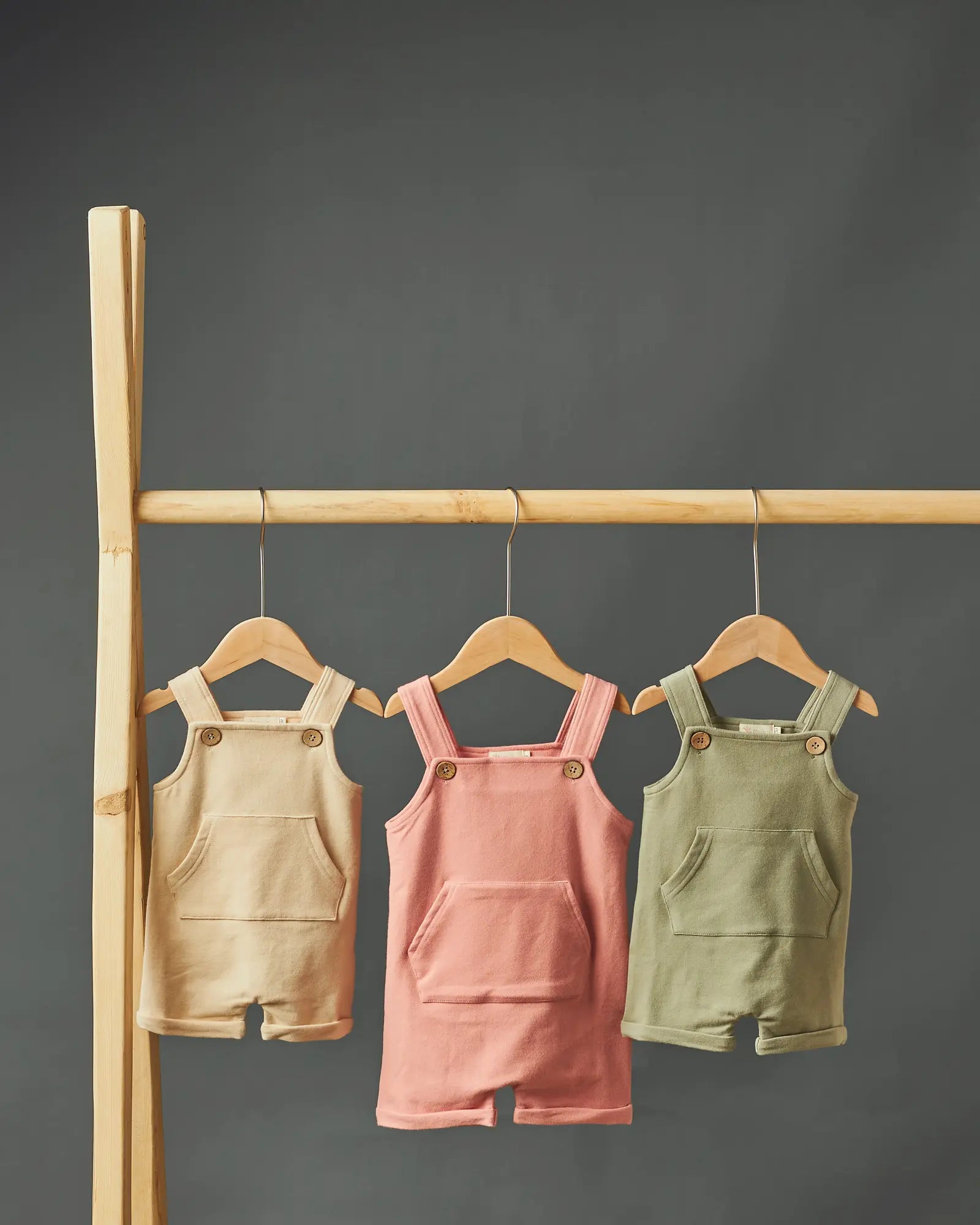 TUSO organic cotton baby overall with coconut shell buttons | Paalm Baby Clothing Nigeria