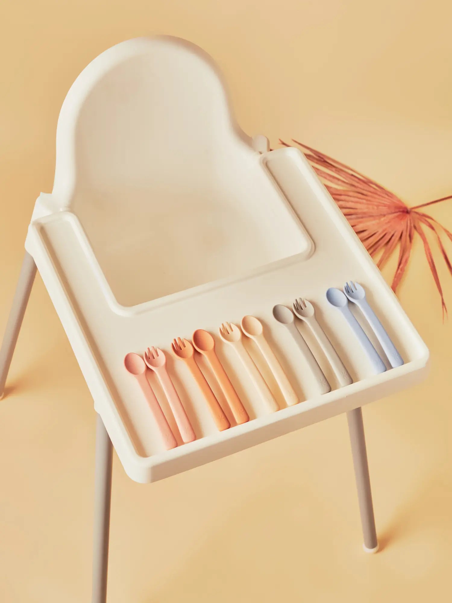 Paalm Baby silicone baby fork and spoon - gentle on gums Nigeria