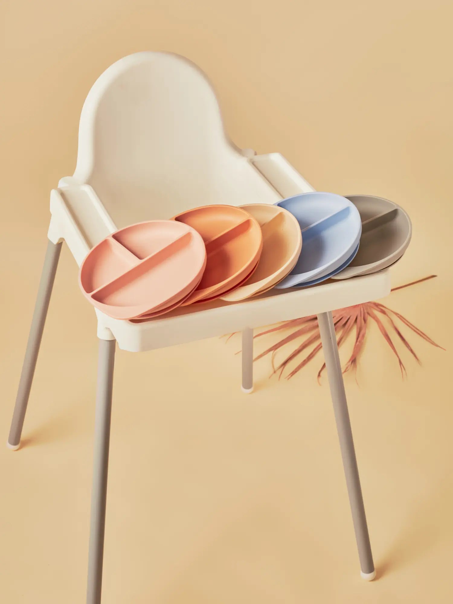 Paalm Baby silicone suction section plate - 3-compartment BPA-free Nigeria