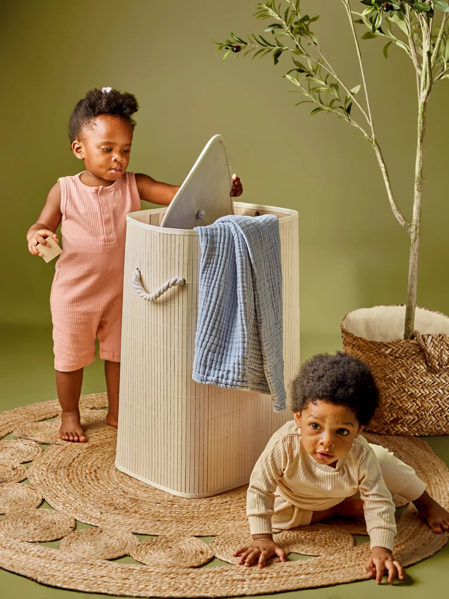 Noli organic ribbed baby romper - GOTS certified cotton strawberry and buttermilk | Paalm Baby Clothing Nigeria