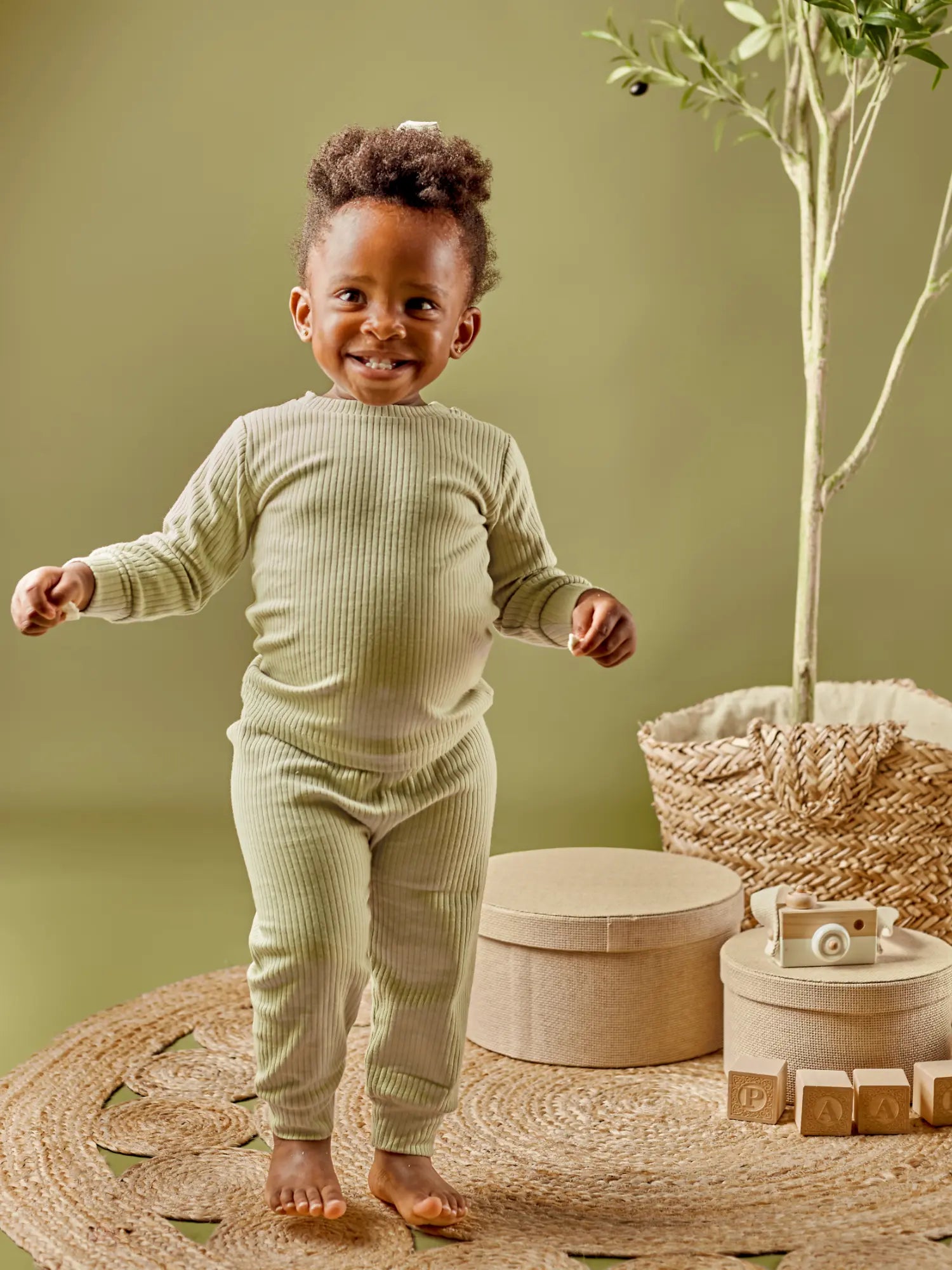 Paalm Baby organic ribbed baby clothing Nigeria