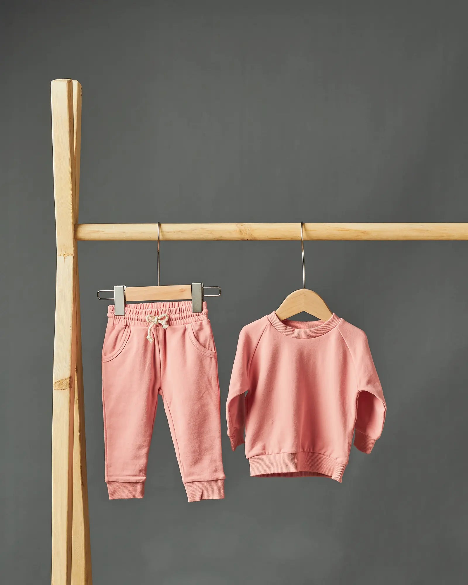 ARYAN organic cotton baby sweat set joggers and top flamingo | Paalm Baby Clothing Nigeria
